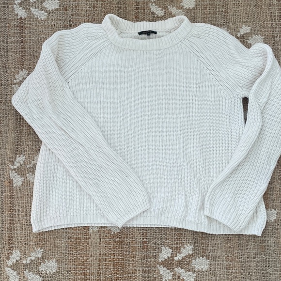 Quince 100% Organic Cotton Fisherman Crew Sweater Medium - Picture 1 of 8